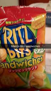 Mango Ritz Sandwiches